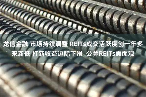 龙信金融 市场持续调整 REITs成交活跃度创一年多来新低 打新收益边际下滑  公募REITs面面观